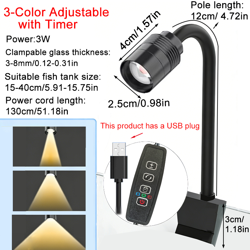 USB 3W South American Aquarium - Aquarium Marine Lights recension och pris