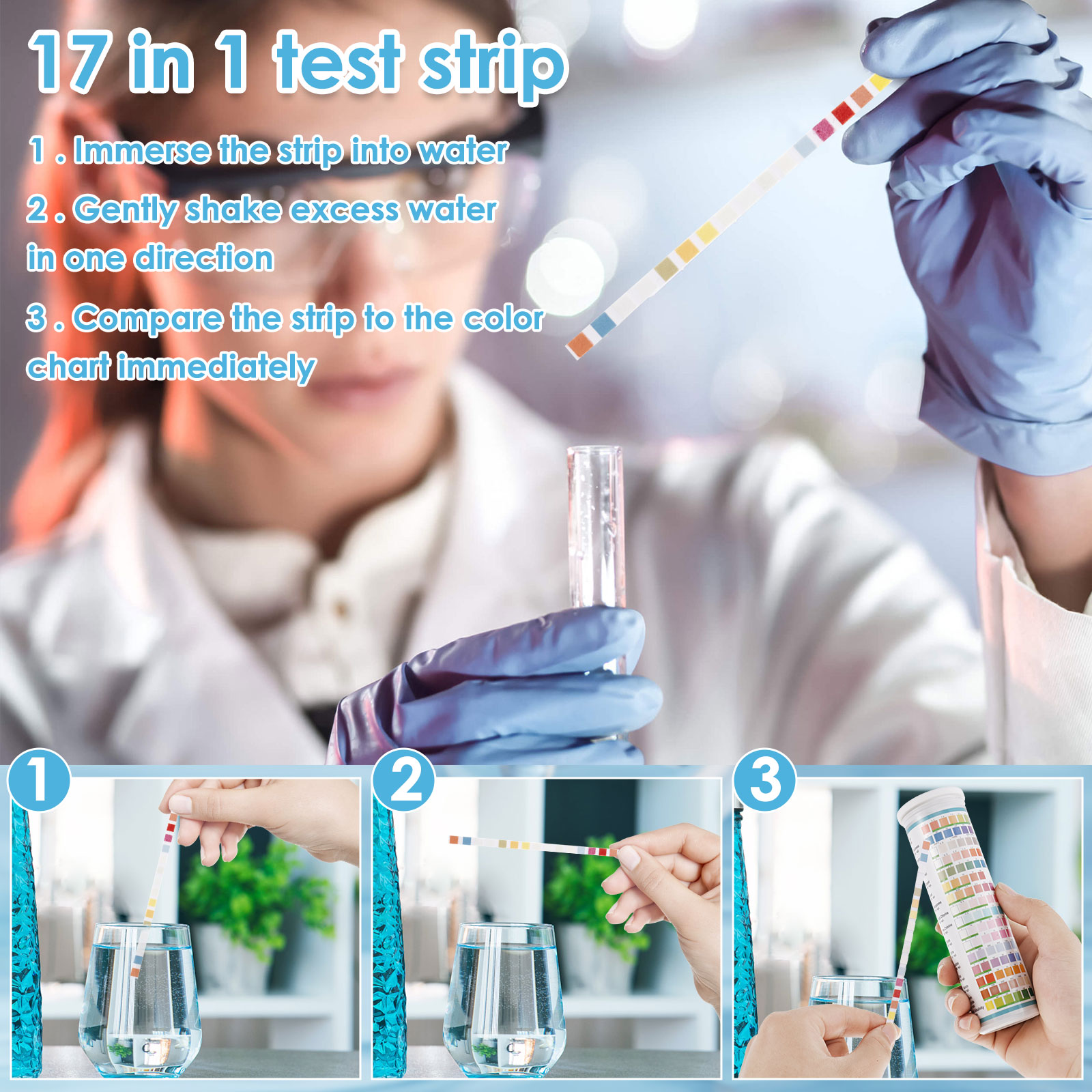 5-17 in 1 Aquarium Test Strips - Saltwater Tank recension och pris